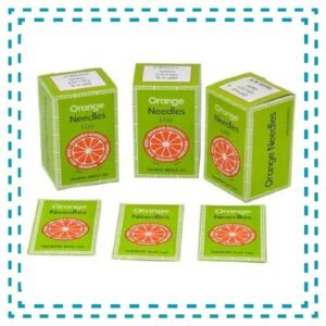 AGUJA ORANGE CABO FINO RECTA INDUSTRIAL X 10 UNID