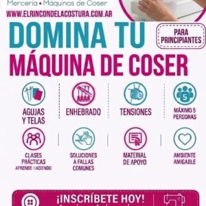 TALLER INTENSIVO DOMINA MAQUINA DE COSER