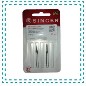 AGUJA SINGER 2025 DOBLE 4MM Nº 14 POR 2 UNID