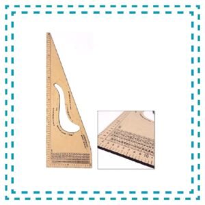 ESCUADRA DE COSTURA MDF CON SISA 60 CM