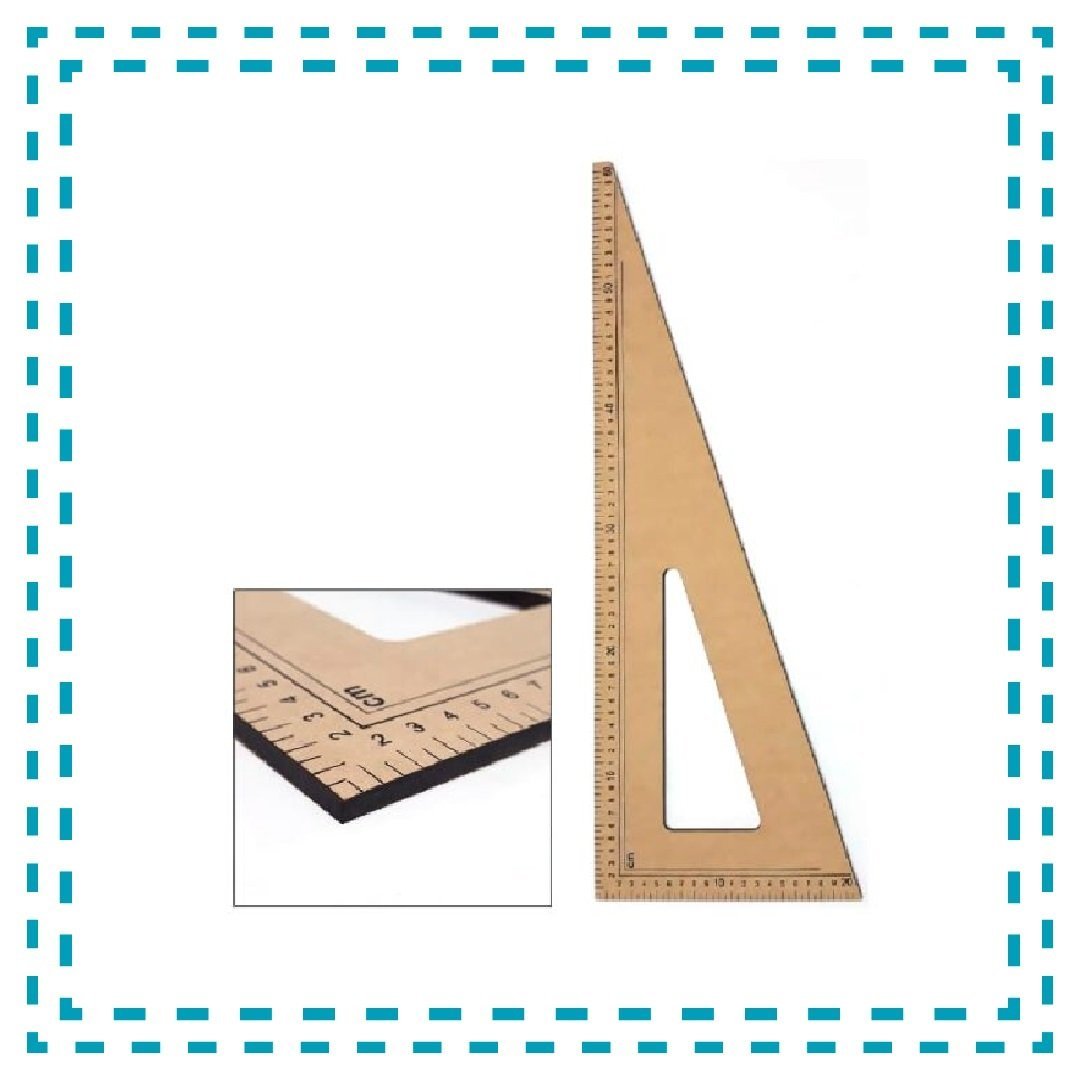 ESCUADRA DE COSTURA MDF RECTA 60CM